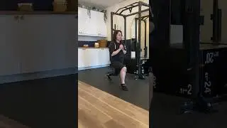 Isometric lunge with calf raise