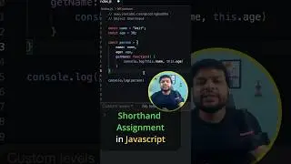 Object shorthand assignment in javascript. 