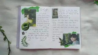 💚kpop journaling💚BTS💚Kim Taehyung💚♪ asmr+🌧rain ♪