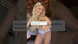 a primeira noite com a boneca 😱 (segue no insta @rebecalemos)