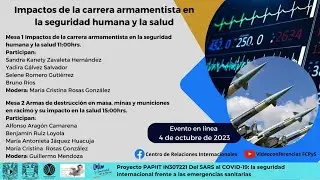 El impacto de la carrera armamentista en la seguridad humana y la salud Mesa 1