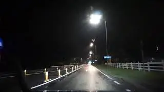 OSRAM Cool Blue Hyper Plus 5000k on Wet Road