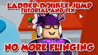How to DOUBLE JUMP / LADDER BOOST on the LADDER in TOWER OF HELL (No flinging) | Roblox ToH