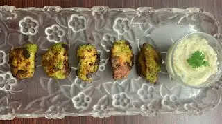 Hariyali chicken tikka || chicken tikka || chicken recipes || sour cream dip