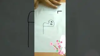 drawing snail 🐌 using letter L #easydrawing  @rashiaggrawal