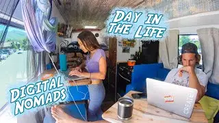 Van Life DIGITAL NOMADS | How we WORK REMOTELY in our Epic Sprinter Van Conversion