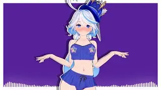 Furina's cute swim outfit👀 - Automotivo Extradimensional -【MMD Genshin Impact 4K | 60FPS】