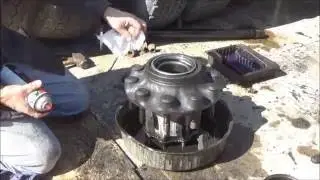 Changing axle seal on semi truck at home without all the special tools
