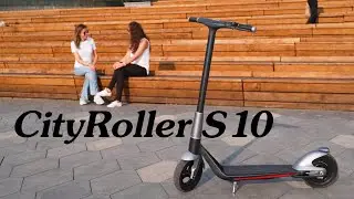 Городской электросамокат с большими колесами. Новинка. Cityroller S10.