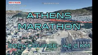 Athens Marathon 2024: fly over the marathon course!