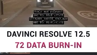 DaVinci Resolve 12.5 - 72 Data Burn-In