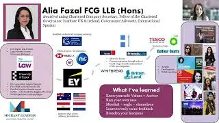 Migrant Leaders Chartered Company Secretary Career Story – Alia Fazal