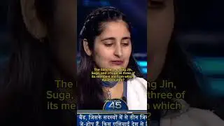 Amitabh Bachchan asks Bts related question on KBC 14 #kpop #shorts #kbc #blackpink #indianarmy