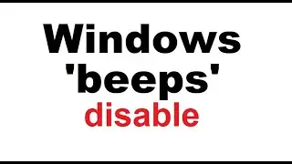 Turn off loud notification sounds in Windows