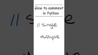 How to comment in Python 