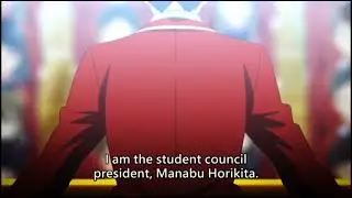 Student council president Horikita Manabu's inauguration speech