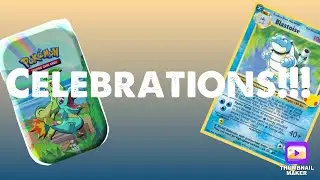 Pokemon celebrations tin opening!!!