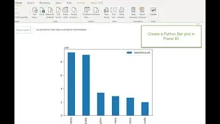 Create a Python Bar Plot in Power BI