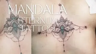 Ink Unlock: Witness the Stunning Metamorphosis from Bare Chest to Mandala Sternum Tattoo