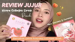 REVIEW JUJUR NOERA COLLAGEN DRINK PEACH + SPILL BODY CARE KULIT CERAH! BENERAN NGARUH GAKSIH?✨🍑