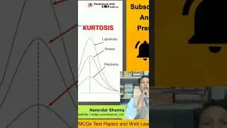 KURTOSIS: Lepto-kurtic, Meso-kurtic, Platykurtic | #kurtosis #statistics #shorts #youtubeshorts