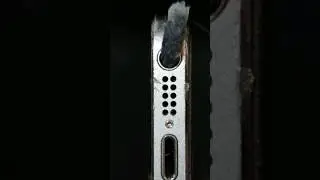 Cleaning iPhone audio jack with hot glue ❌ #asmr #satisfying #waitforit