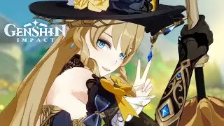 Navia and Traveller Protects Poisson - Cutscene | Rosa Multiflora - Story Quest | Genshin Impact