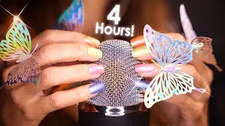 ASMR for Sleep 4 Hours Unique Butterflies Pure Brain Scratching No Talking