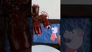 ASMR mukbang Eating Siren Head in real life #sirenhead #shorts #animation #asmr #mukbang