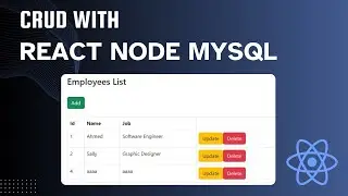 CRUD Operations using React Node JS MySQL
