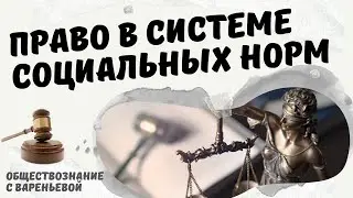 Право в системе социальных норм. Обществознание. МОДУЛЬ ПРАВО