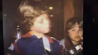 Billie Joe Armstrong (Green Day) playing guitar with his brother Dave in 1981.