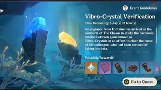 Vibro-Crystal Verification | Genshin Impact 3.5 Event
