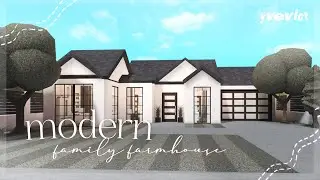 70K ONE STORY MODERN FARMHOUSE (NO-GAMEPASS) | BLOXBURG SPEEDBUILD