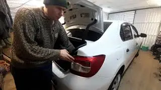 как снять задний фонарь рено логан 2