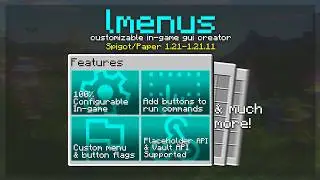 In-game Menu Creator! - LMenus Minecraft Plugin Showcase [1.21]
