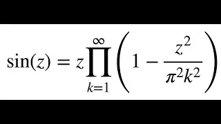 Infinite Product Representation Of The Sine