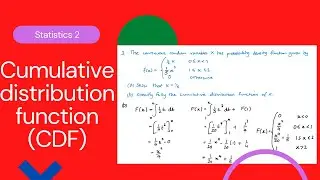 The Cumulative Distribution Function (Edexcel IAL S2 4.2)