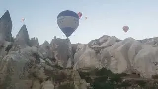 На воздушном шаре над Каппадокией . Турция