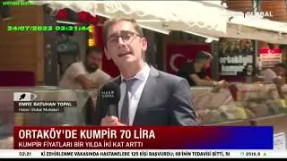 KARAKÖY'DE KUMPİR 70 LİRA 24 07 2022