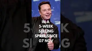 Elon Musk Selling Tesla Stocks | #Shorts