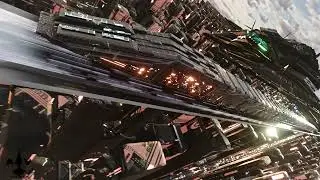 Sci-fi Train Escorted by Sono-Raven / Blender3D