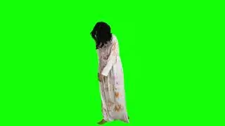 CREEPY LADY | WHITE DRESS | GREENSCREEN 