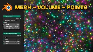 Creating Stars: Add Points Inside any Object in Blender - Geometry Nodes
