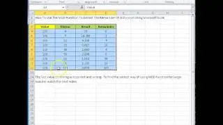 00154 - How To Use The MOD Function To Extract The Remainder Of A Division Using Microsoft Excel