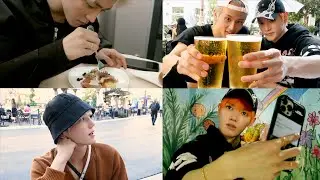 [TY Vlog] LA에서의 좋은 시간☀️🌴 (기내식/옷 쇼핑/멕시칸 라거&Oyster/Pink’s Hot dogs)｜툥이로그 #5