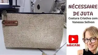 Nécessaire de juta - brinde corporativo #necessaire #necessairedejuta #brinde