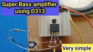Mini audio amplifier using p55nf06 MOSFET|| simple powerful bass in Hindi