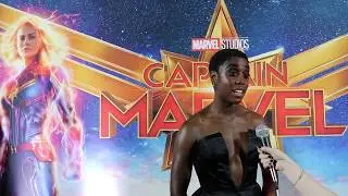 Lashana Lynch on what she hopes girls take away from CAPTAIN MARVEL