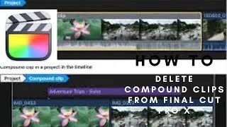 HOW TO DELETE COMPOUND MEDIA CLIP STUCK IN FINALCUTPRO X
